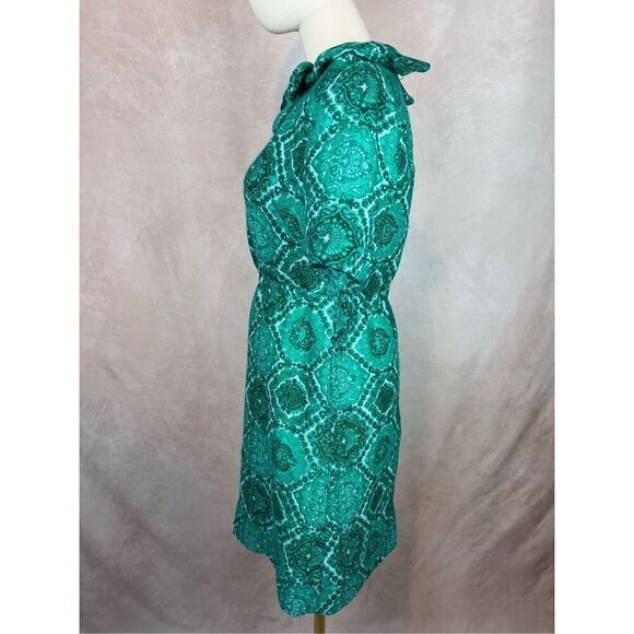 Vintage 1950s Wiggle Style Dress Geometric Stunning Mad Men - Picture 4 of 8